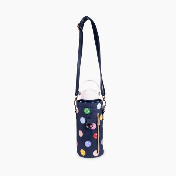 Kate Spade Stainless Steel Water Bottle with Sling, Spade Smiley - Picture 2 of 4